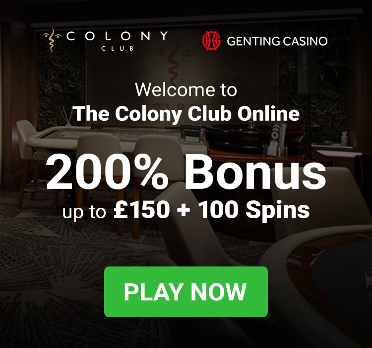 200% Bonus up to £150 + 100 Spins