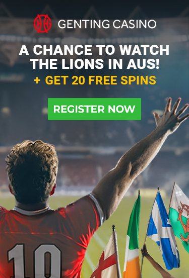 A Chance to Watch The Lions in AUS! + Get 20 Free Spins