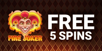 Fire Joker prize card: 5 Free Spins